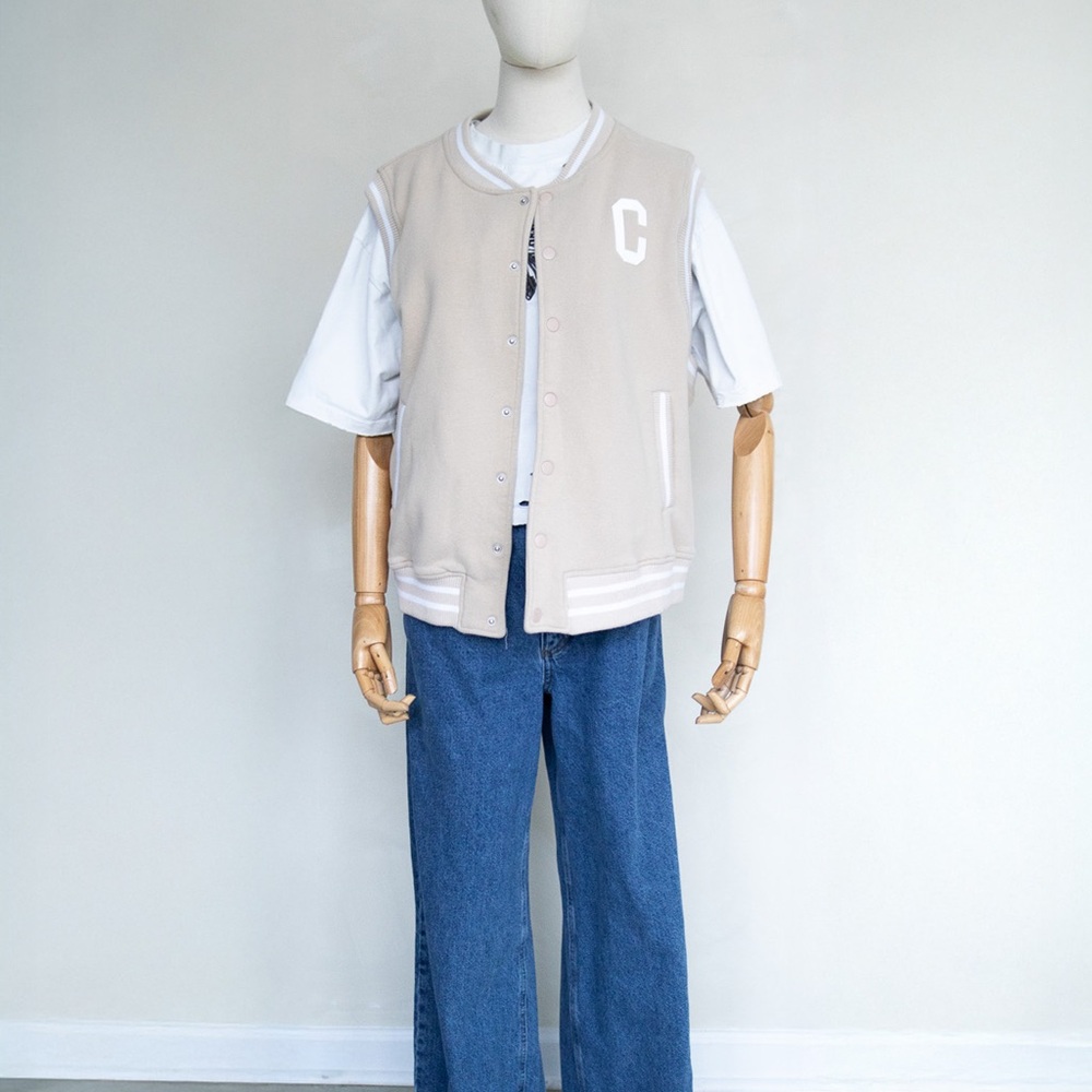 Beige Women’s Varsity Jacket Size L by The Greii